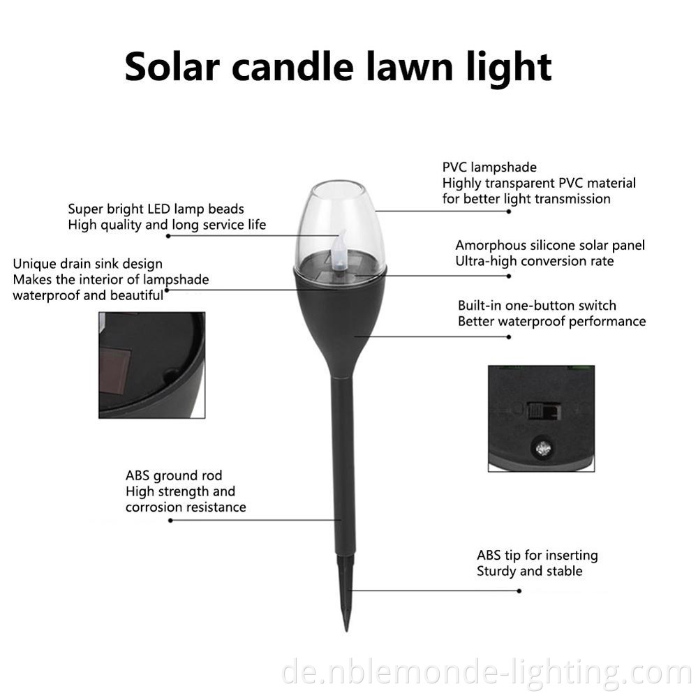 Solar LED Flame Lights